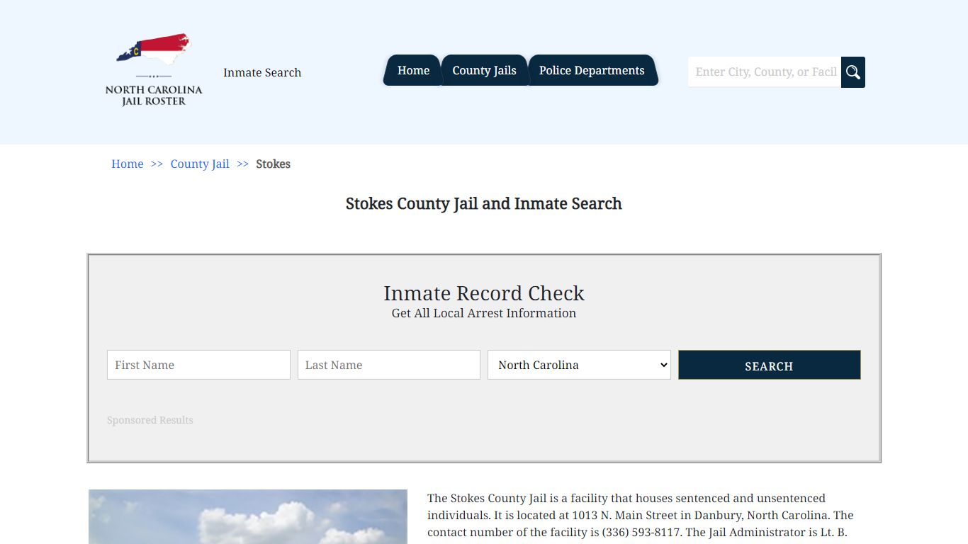 Stokes County Jail and Inmate Search