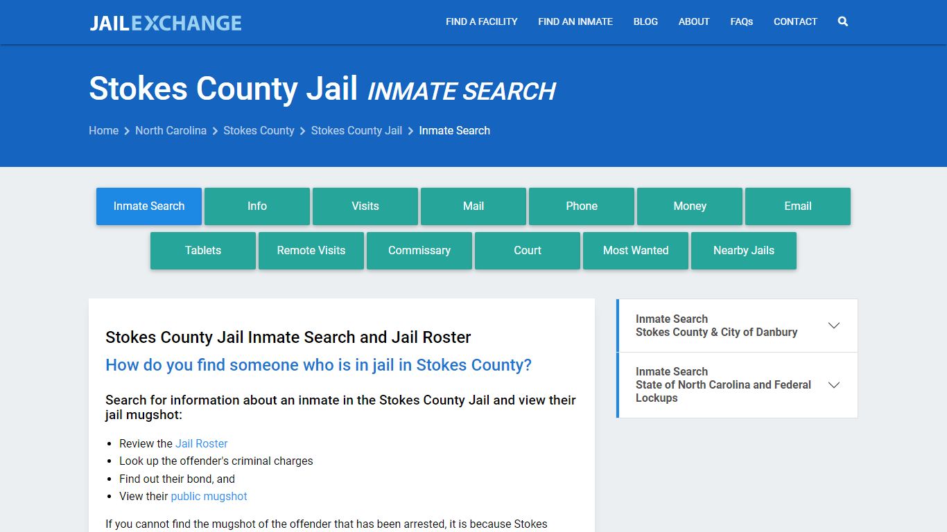 Stokes County Inmate Search | Arrests & Mugshots | NC - Jail Exchange